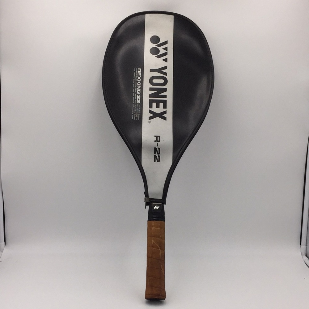 Vintage Yonex R-22 Rexking Mid Size Tennis Racquet with Cover Made in Japan